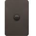 Hager Silhouette 1G Lp Switch Vertical Matt Black
