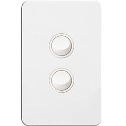 Hager Silhouette 2G Lp Switch Vertical