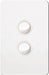 Hager Silhouette 2G Lp Switch Vertical Matt White