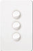Hager Silhouette 3G Lp Switch Vertical Matt White