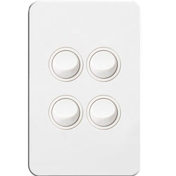 Hager Silhouette 4G Lp Switch Vertical