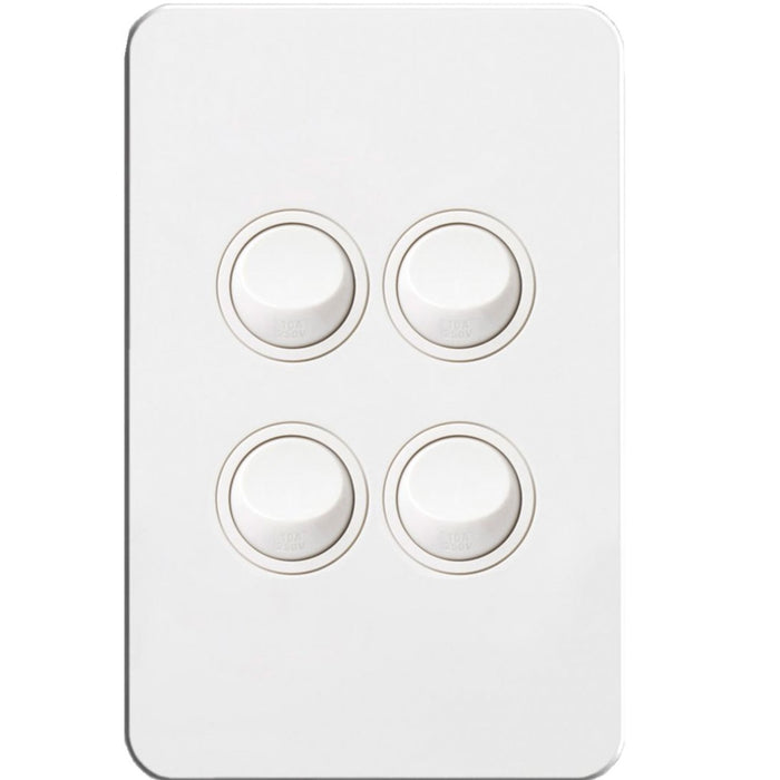 Hager Silhouette 4G Lp Switch Vertical