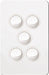 Hager Silhouette 5G Lp Switch Vertical Matt White