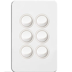 Hager Silhouette 6G Lp Switch Vertical