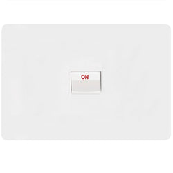 Hager Allure Cooker Switch 40A Double Pole Horizontal