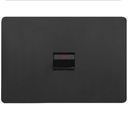 Hager Allure Cooker Switch 40A Double Pole Horizontal Matt Black