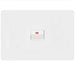 Hager Allure Cooker Switch 40A Double Pole Horizontal Matt White