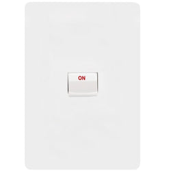 Hager Allure Cooker Switch 40A Double Pole Vertical