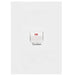 Hager Finesse Cooker Switch 40A Double Pole Vertical Matt White