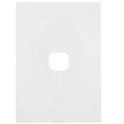 Hager Finesse 1 Gang Hybrid Matt White