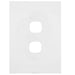 Hager Finesse 2 Gang Hybrid Matt White