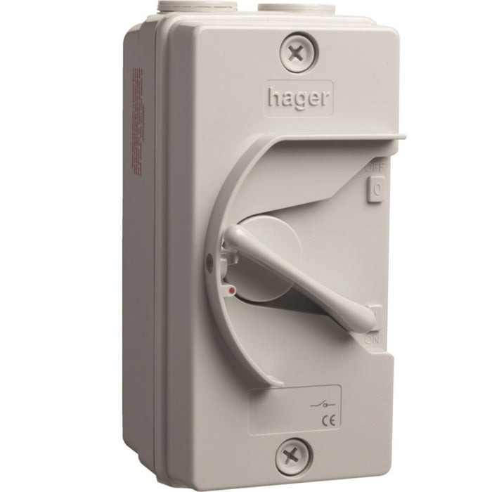 Hager IP66 20A 2P Isolator