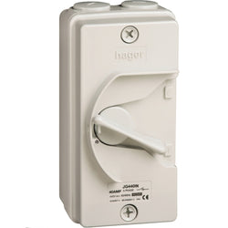 Hager IP66 40A 3P Switch Neutral Isolator