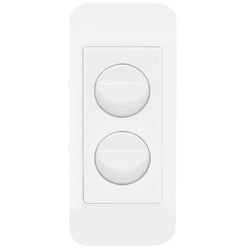 Hager Allure Architrave 2 Gang Matt White