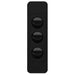 Hager Allure Architrave 3 Gang Matt Black