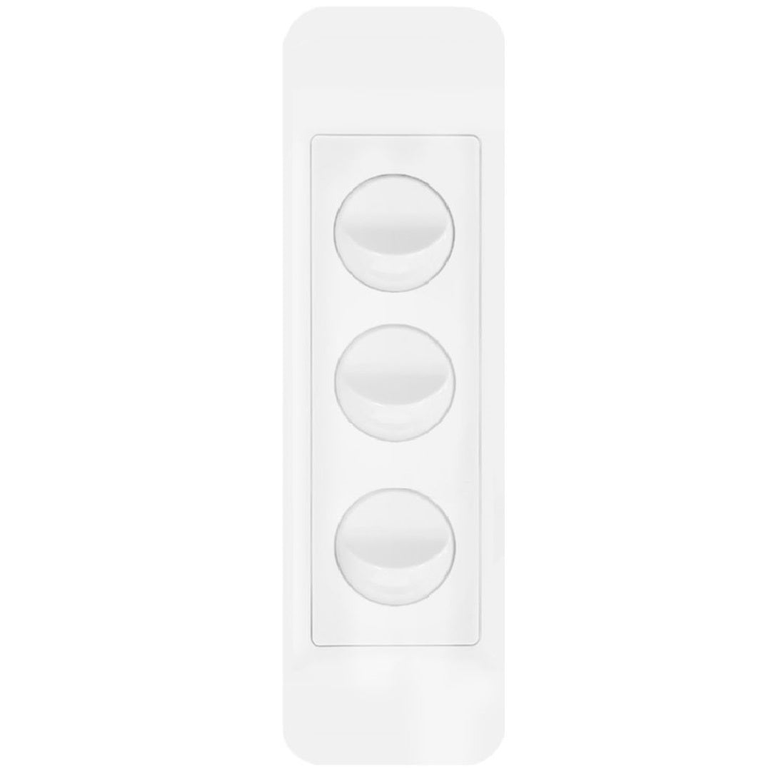 Hager Allure Architrave 3 Gang Matt White — Scott Electrical