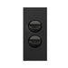 Hager Finesse Architrave 2 Gang Matt Black