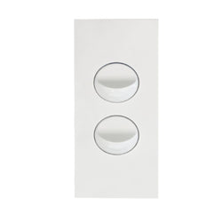 Hager Finesse Architrave 2 Gang Matt White