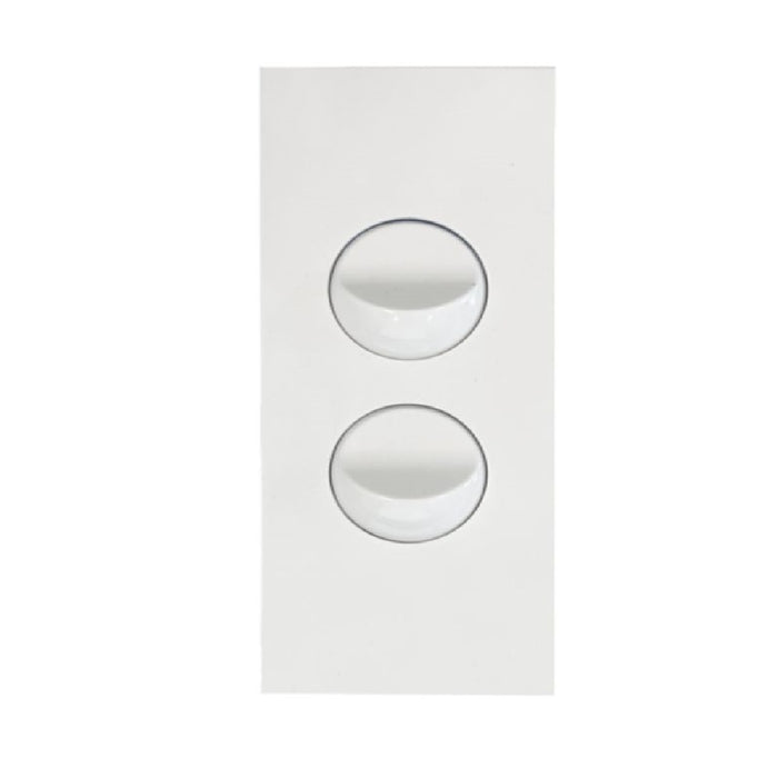 Hager Finesse Architrave 2 Gang Matt White