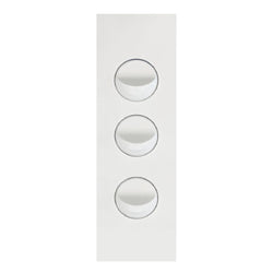 Hager Finesse Architrave 3 Gang Matt White