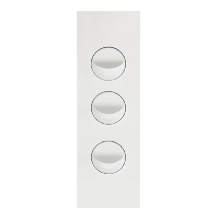 Hager Finesse Architrave 3 Gang Matt White