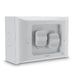 Legrand HPM AQUA LIFE 2 GANG SWITCH 16A IP66 SURFACE MOUNT LIMESTONE GY