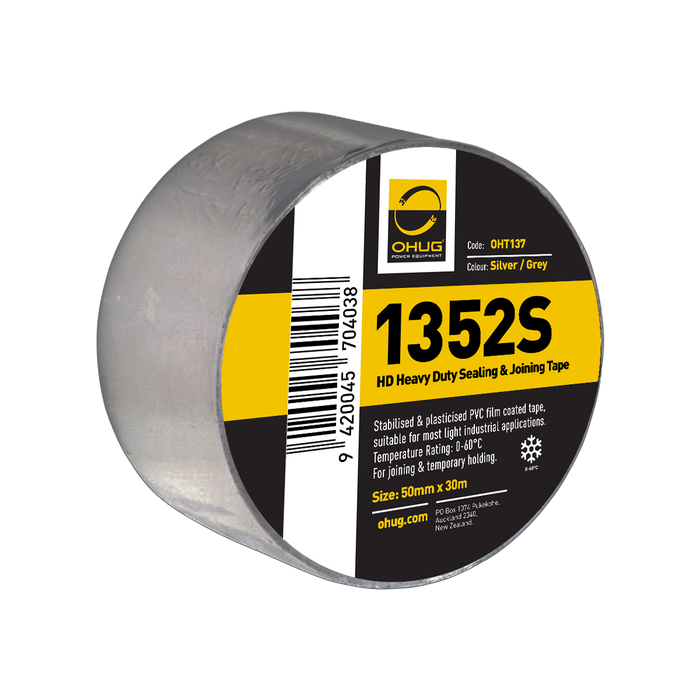 Ohug 1352S Silver PVC Sealing and Jointing Tape 50mm x 30m