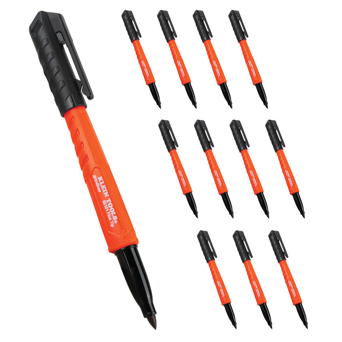 Klein 12Pk Black Fine Marker