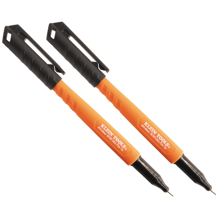 Klein 2Pk Black Ultra Fine Marker