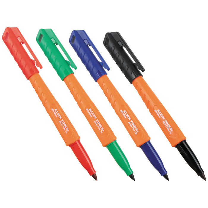 Klein 4Pk Multi-Color Fine Marker