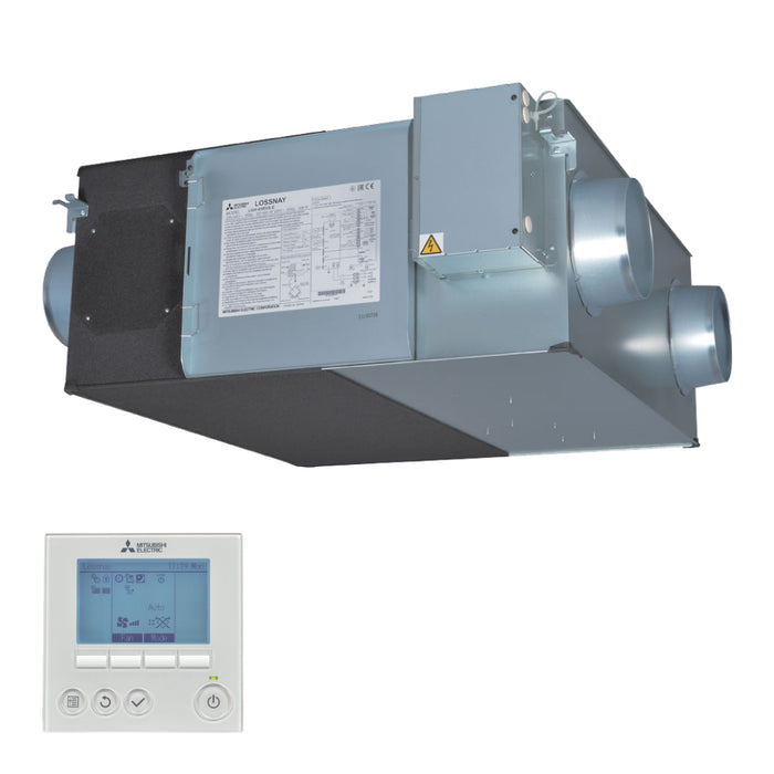 Mitsubishi Electric LGH-80RVX3-E Lossnay (ERV) Air Volume: 222l/s. (WxDxH, mm) 1144 x 1004 x 404