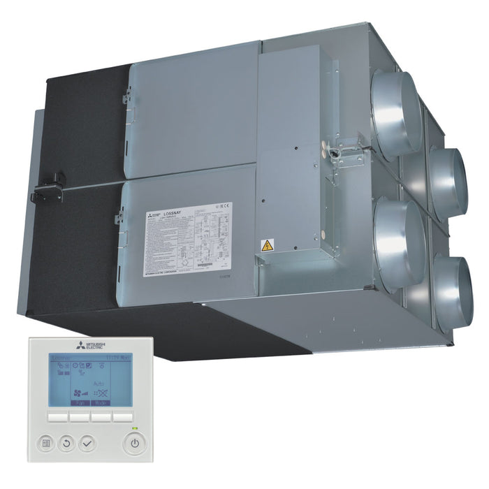 Mitsubishi Electric LGH-200RVX3-E Lossnay (ERV) Air Volume 556l/s. (WxDxH, mm) 1144 x 1231 x 808