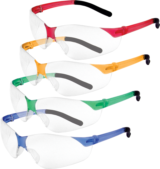 Wise Multi Colour Safety Glasses