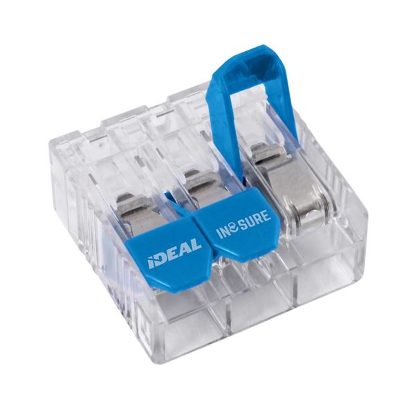 Ideal 30A 3 Port Wire Connector Lever 0.5mm to 6.0mm 30pc Jar