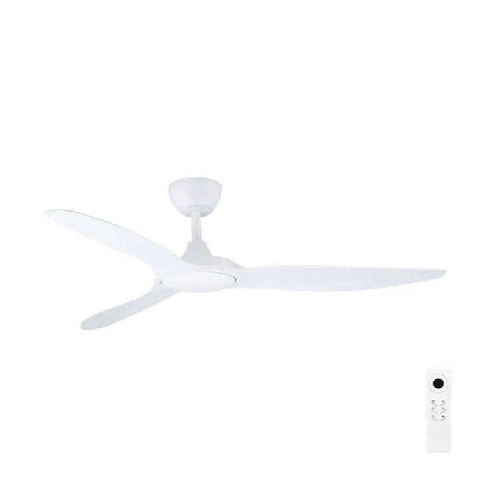 Brilliant Fantastic 52" ABS DC Ceiling 3 Blade Fan White