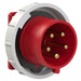 Emptec Plug 32Amp 5pole IP67 6h Panel Flanged Straight