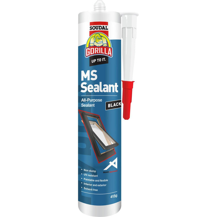 Holdfast Gorilla MS Sealant 415g Black