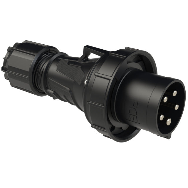 Emptec Plug 63Amp 5pole IP67 6h Black Twist
