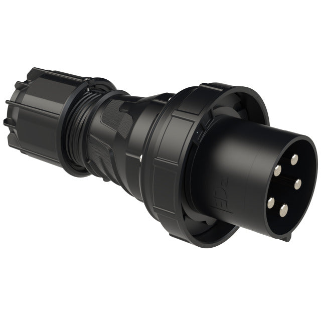 Emptec Plug 125Amp 5pole IP67 6h Black Twist