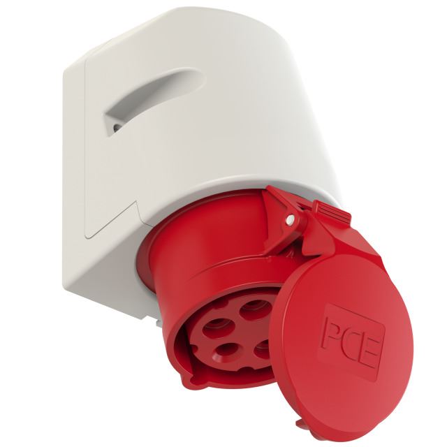 Emptec Socket 16Amp 5pole IP44 6h Surface mnt
