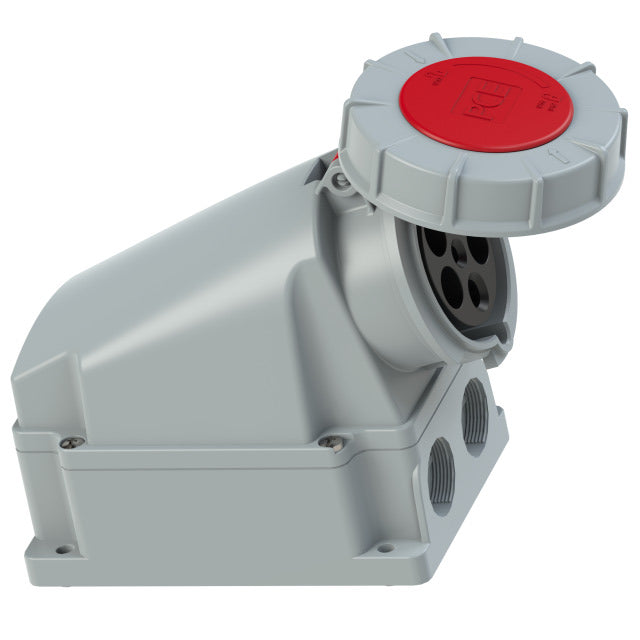 Emptec Socket 63Amp 5pole IP67 6h Surface mnt