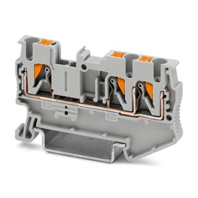 Phoenix DIN Terminal 4mmx3 Twin 24A PT 2 5-TWIN