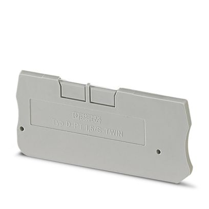 Phoenix D-PT 1 5/S-TWIN End Cover 54mmx2.2mmx24.3mm Grey