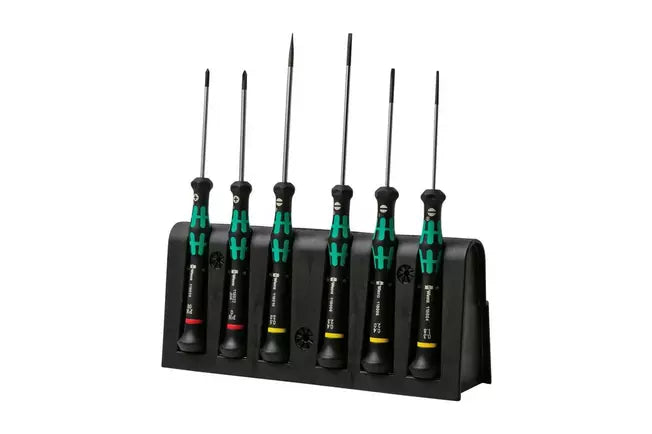 Wera 2035/6 A Kraftform Micro Precision Screwdriver Rack Set 6pc