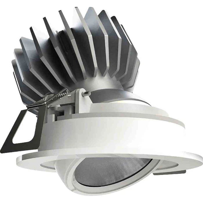 Pierlite Downlight Adjustable 90 Cutout White 10W Dim 3K Kimbal — Scott ...