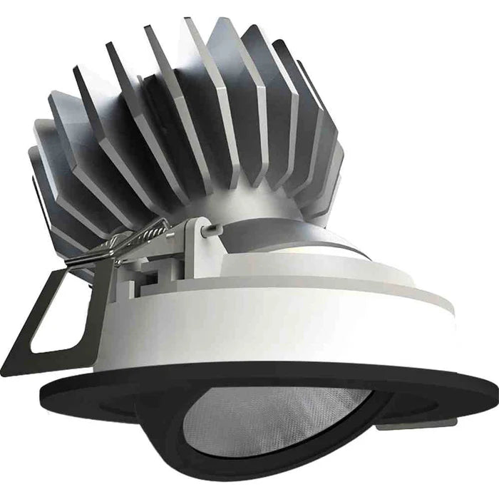 Pierlite Downlight Adjustable 90 Cutout Black 10W Dim 3K Kimbal