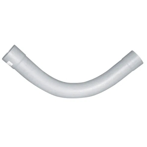 Solo White 20 90deg Swept Bend for Telecom SCJ RAD 100 White