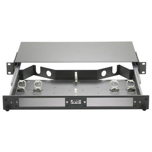 Austfibre AFL Fibre Patch Panel 1RU 2 Panel Modular Sliding