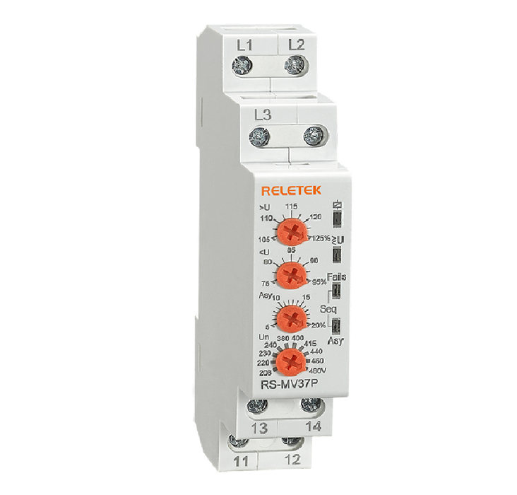 Reletek Relay 3-Phase Voltage Sequence/Failure 1M 12-240VAC/DC 1CO