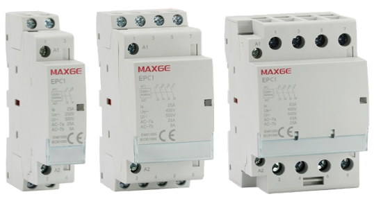 Maxge Modular Installation Contactor IP20 1M 230VAC 40 Amps 4NO